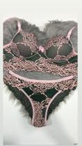 Conjunto Bicolor G Cinza/Rosa Conjunto Bicolor G Cinza/Rosa