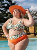 Conjunto Biquíni Adulto Top Com Bojo Removível Calcinha Fio Larga