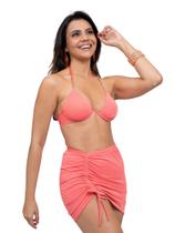 Conjunto Biquíni Adulto Três Peças Lurex Conjunto Biquíni Adulto Três Peças Lurex
