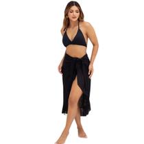 Conjunto Biquíni Asa Delta com Saída de Praia Gringas Model Conjunto Biquíni Asa Delta com Saída de Praia Gringas Model