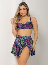 Conjunto Biquini Bojo Sustentação Saia Saída de Praia Verão Conjunto Biquini Bojo Sustentação Saia Saída de Praia Verão