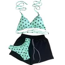 Conjunto Biquíni Bolinhas em Tecido Suplex com Short Conjunto Biquíni Bolinhas em Tecido Suplex com Short
