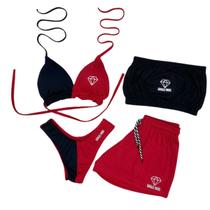 Conjunto Biquíni Com Bojo Asa delta 2 Tons Gringas Model Conjunto Biquíni Com Bojo Asa delta 2 Tons Gringas Model