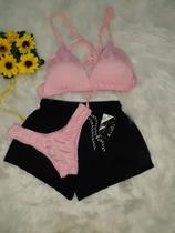 Conjunto Biquíni Com Bojo Asa Delta + Shorts Conjunto Biquíni Com Bojo Asa Delta + Shorts