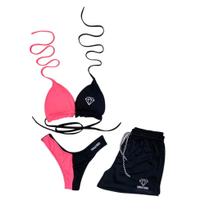 Conjunto Biquíni Com Bojo Cortininha Gringas Model