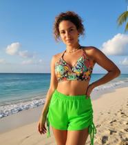 Conjunto Biquini Com Short Saída de Praia Conjunto Biquini Com Short Saída de Praia