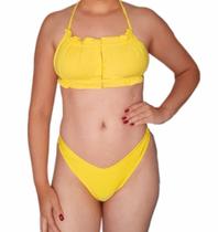 Conjunto Biquíni concha com bojo e biquíni asa delta fio dental