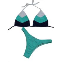 Conjunto Biquíni Cortininha Bojo Amarração Feminino Verão Conjunto Biquíni Cortininha Bojo Amarração Feminino Verão