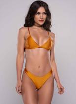 Conjunto biquini cortininha fixa fts - damasco Conjunto biquini cortininha fixa fts - damasco