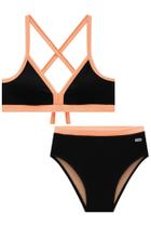 Conjunto Biquini em Malha Jaquard Uv+50 Vic &amp Vicky