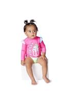 Conjunto Biquini Feminino de Praia para Bebê com FPS Uv+50 Blusa e Calcinha Verão 6291