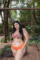Conjunto biquíni feminino plus size com bojo sustentação calcinha lateral larga P ao 54 Conjunto biquíni feminino plus size com bojo sustentação calcinha lateral larga P ao 54