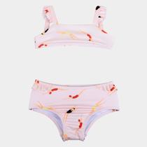 Conjunto Biquíni Infantil Hering Kids Com Proteção Solar Uv Toddler Conjunto Biquíni Infantil Hering Kids Com Proteção Solar Uv Toddler