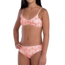 Conjunto Biquini Juvenil She Estampado Alça Fina Microfibra