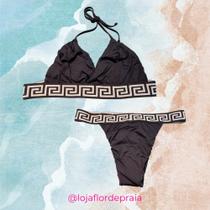 Conjunto Biquíni Listra Geométrica GG - Flor de Praia