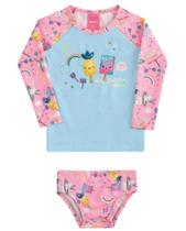 conjunto biquíni manga longa aquático kamylus rosa m conjunto biquíni manga longa aquático kamylus rosa m