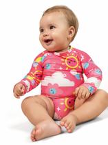 Conjunto Biquíni Manga Longa Infantil Bebê Moda Praia Menina Proteção UV 50+ Conjunto Biquíni Manga Longa Infantil Bebê Moda Praia Menina Proteção UV 50+