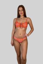 Conjunto biquíni meia taça franzir onça Conjunto biquíni meia taça franzir onça