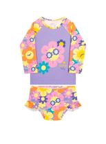 Conjunto Biquini Menina Proteção Uv Floral Kamylus Conjunto Biquini Menina Proteção Uv Floral Kamylus