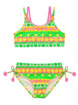 Conjunto Biquíni Pingo de Alegria PG41 Infantil Cropped e Calcinha Proteção Solar UV50+ Poliéster T. 04/10