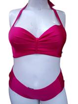 Conjunto Biquini Plus Size Liso Confortável Sustentação