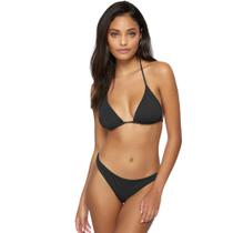 Conjunto Biquíni Preto Estilo Cortininha Slim Fitness