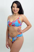 Conjunto Biquini Top Franzido Cruzado e Calcinha Borboleta Conjunto Biquini Top Franzido Cruzado e Calcinha Borboleta