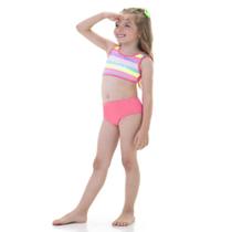Conjunto biquíni top tanga proteção uv beach vibes marlan