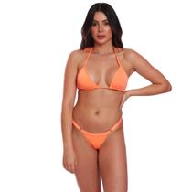 Conjunto Biquíni Vih Triny Feminino Cortininha Com Calcinha Reguladora Laranja Conjunto Biquíni Vih Triny Feminino Cortininha Com Calcinha Reguladora Laranja