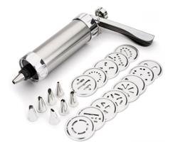 Conjunto Bisnaga Para Cookies Inox 21 Peças Hauskraft Conjunto Bisnaga Para Cookies Inox 21 Peças Hauskraft
