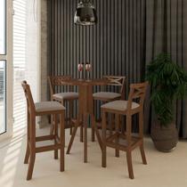 Conjunto Bistro 1 Mesa 4 Banquetas Copacabana