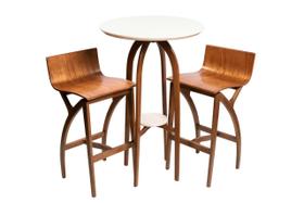 Conjunto Bistro e Banqueta Alta madeira maciça