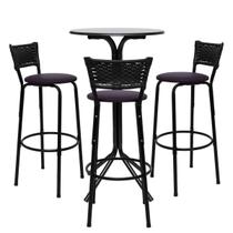 Conjunto Bistrô Mesa com 3 Banquetas Bancos Altas Luxo Cozinha Para Lanchonete Padaria Casa Bar Area Gourmet Itagold Conjunto Bistrô Mesa com 3 Banquetas Bancos Altas Luxo Cozinha Para Lanchonete Padaria Casa Bar Area Gourmet Itagold