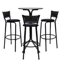Conjunto Bistrô Mesa com 3 Banquetas Bancos Altas Luxo Cozinha Para Lanchonete Padaria Casa Bar Area Gourmet Itagold Conjunto Bistrô Mesa com 3 Banquetas Bancos Altas Luxo Cozinha Para Lanchonete Padaria Casa Bar Area Gourmet Itagold