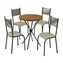 Conjunto Bistrô Paonanda Mariana 4 Lugares RamiPérola Conjunto Bistrô Paonanda Mariana 4 Lugares RamiPérola