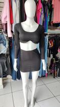 Conjunto black cropped + saia Conjunto black cropped + saia