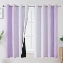 Conjunto Blackout de cortinas Estelar Textiler Lilac Grey 132x160cm Conjunto Blackout de cortinas Estelar Textiler Lilac Grey 132x160cm
