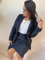 Conjunto blase fem preto Conjunto blase fem preto