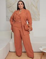 Conjunto Blazer Duplo E Calça Feminino Premium Plus Size Conjunto Blazer Duplo E Calça Feminino Premium Plus Size