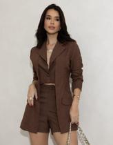 Conjunto Blazer Duplo E Short Feminino Premium Conjunto Blazer Duplo E Short Feminino Premium
