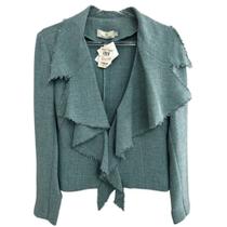 Conjunto Blazer e Calça de Tweed Azul da Ponto A Ponto - Tam 42 Conjunto Blazer e Calça de Tweed Azul da Ponto A Ponto - Tam 42