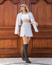 Conjunto Blazer e Saia Chic Branco