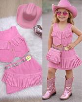 Conjunto Blogueirinha Boiadeira Maraisa Rosa