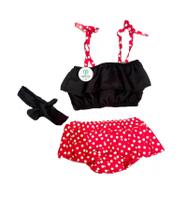 Conjunto Blogueirinha Poá com Laço Tam.M-G