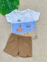Conjunto Blusa + Bermuda Fundo do Mar - Brandili