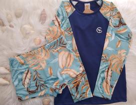 Conjunto Blusa c/sunga proteçao UV