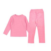 Conjunto Blusa + Calça Legging Peluciado Básico Infantil - 1