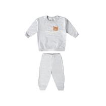 Conjunto Blusa Calça Moletom Inverno Infantil Criança Menino