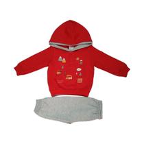 Conjunto Blusa Calça Moletom Inverno Infantil Criança Menino