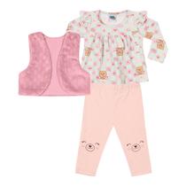 Conjunto Blusa com Colete e Legging REF:10497 - Kiko e kika Conjunto Blusa com Colete e Legging REF:10497 - Kiko e kika